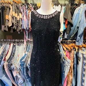 Vintage 1990’s Bow Detailing Sequins pearl beaded Dress